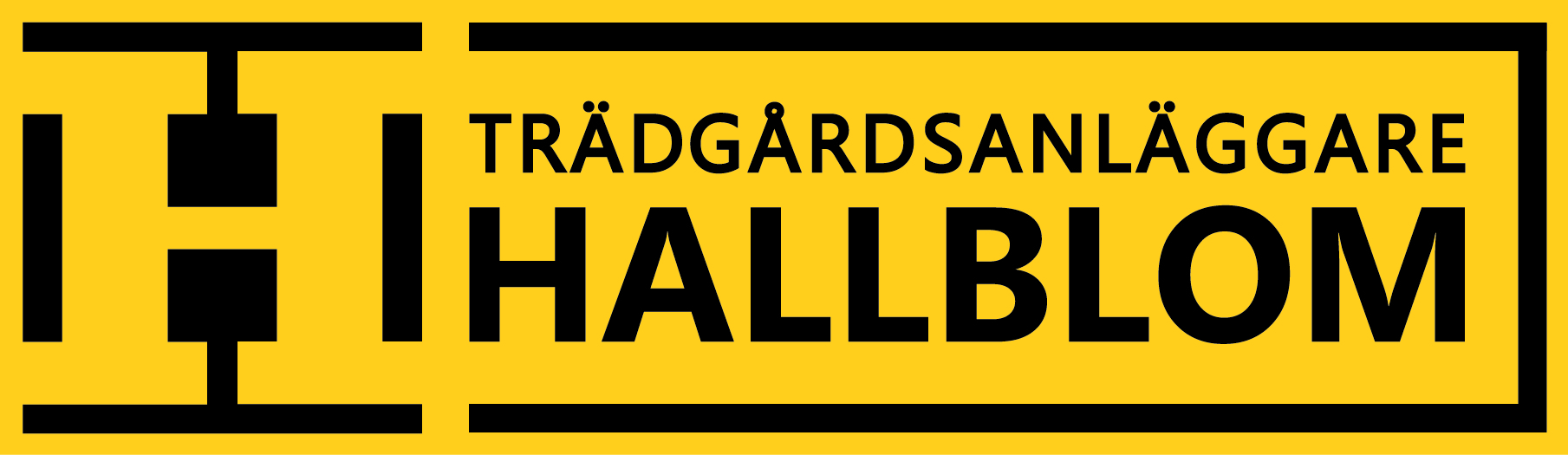 Trädgårdsanläggare Hallblom logotyp
